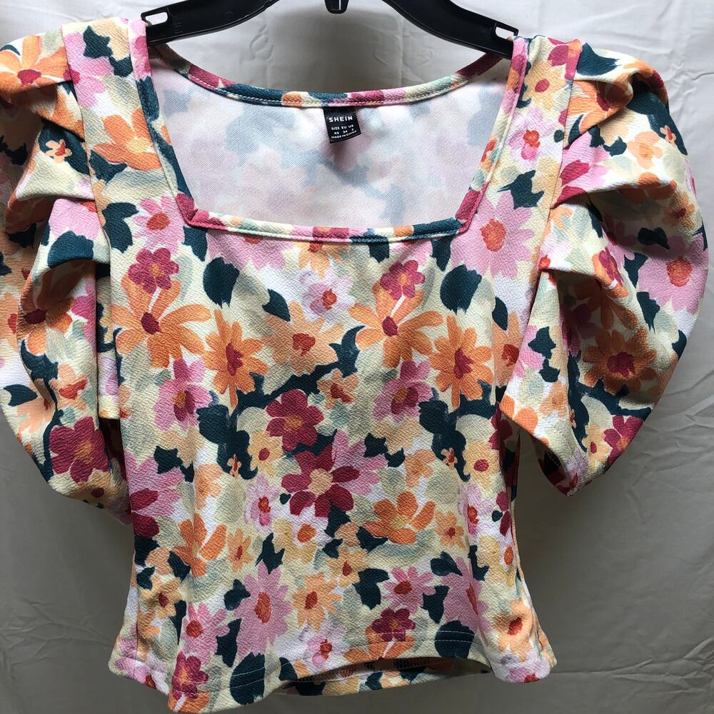 Multi Color Blouse From Shein SZ XS
